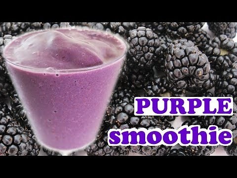 BLACKBERRY FRUIT SMOOTHIE RECIPE - Purple Smoothie Recipe - HEALTHY SMOOTHIE Recipes - HomeyCircle