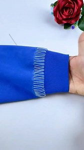 Easy Hand-Sewing Method to Shorten Sleeves Without Cutting #sewingtutorial #sleeve #sweater #sewingdiy #stitching | AnnsewTips