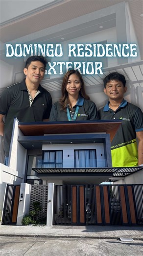 Presenting the exterior of Domingo Residence. Where modern design meets smart construction. We cannot wait to show how thoughtful design helped us bring in more natural light and transform the space into a brighter and more welcoming home dahil sa Linea, kaya! #designandbuild #fyp #foryoupage #contractor #architects