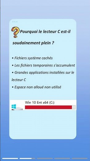 Mon disque C est plein sans raison #astuce #astuces #windows