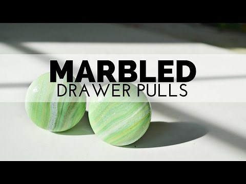 How to Make Marbled Drawer Knobs from Polymer Clay