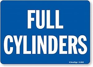 SmartSign “Full Cylinders” Label | 10" x 14" Laminated Vinyl