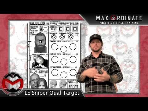 Law Enforcement Sniper Qualification Target