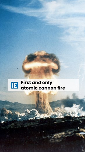 14K views · 122 reactions | The M65 atomic cannon, often called Atomic Annie, was an artillery piece built by the United States and capable of firing a nuclear device. | Interesting Engineering | Facebook