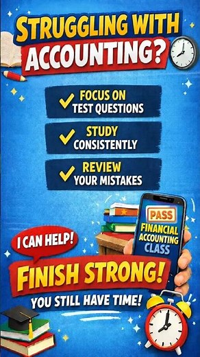 Finish Strong in Accounting (Even If You’re Behind) #accounting #accountingstudents #studytips