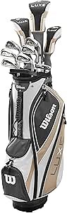 Wilson Women's Complete Golf Club Cart Bag Package Sets - Ultra, Ultra Plus, Luxe