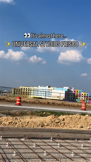 🎢✨ UNIVERSAL STUDIOS DFW 👀 We drove by today and y’all… it’s REALLY happening! The hotel looks almost done ✅ and you can already spot a couple roller coasters going up 🎡🔥 @universalkidsresort This is about to change family fun in Dallas–Fort Worth forever. Who’s ready to book their tickets the second it opens?! 🙋‍♀️🙋‍♂️ 📍 Located in Frisco 🎥 Sneak peek while driving by 👉 Drop a “🎢” in the comments if you’re excited follow for more behind-the-scenes peeks as it comes to life! #Universal