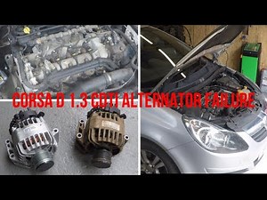 Démontage de l'alternateur Opel Corsa 1.3 CDTI