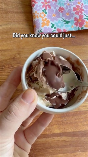 Homemade magic shell