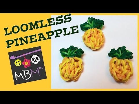 Rainbow Loom Fruit Off the Loom - Pineapple Charm