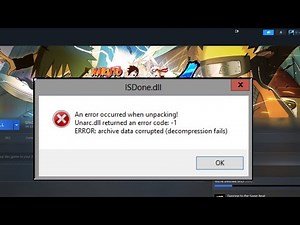 How To Fix Unarc.dll Error While Installing Games