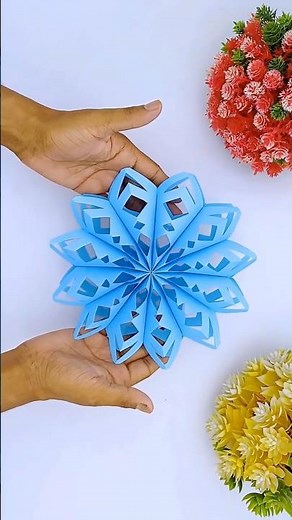 3D Paper Snowflake Step-by-Step | Easy Christmas Decoration Idea