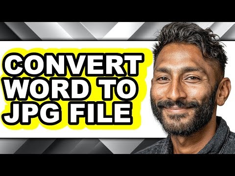 How to Convert Word to Jpg File (easy Method)