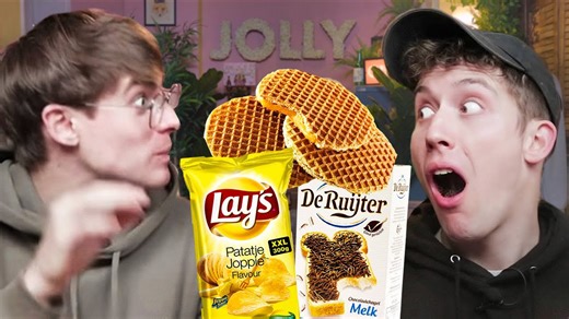 British guys try Dutch snacks!🇳🇱 (they have the best names 😂)