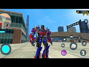Optimus Prime Multiple Transformation Jet Robot Car Game 2020 Part2 - Android Gameplay FHD