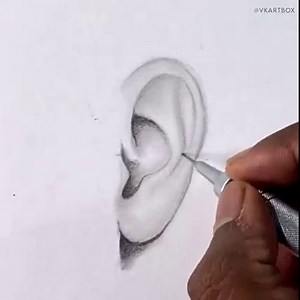 1M views · 14K reactions | Easy Ear Drawing Tips ✍️ You will Love it  | Vkartbox | Facebook