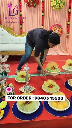 Puberty Function setup 💫 Book now! #lightsandgifts #festivegifting #chennaigifts #returngifts