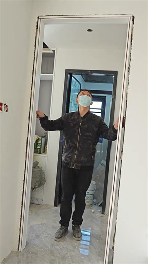 This door opens comfortably, installation is pleasant. #DoorInstallation
