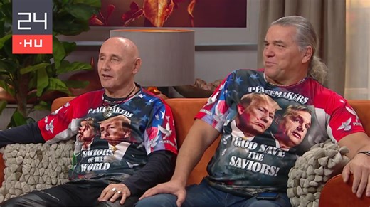 Pataky Attila Trump és Orbán arcképével díszített pólóban beszélt a TV2-n arról, hogyan ünnepli majd az amerikai elnök beiktatását | 24.hu
