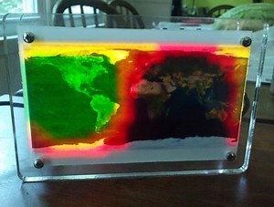 World Clock Simulates Night And Day