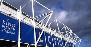 Spectators fight at boxing event at Leicester City stadium