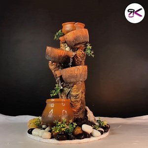 24K views · 1.3K reactions | Concrete Bowl Waterfall Fountain  #Concrete #WaterFeature #GardenDesign | RusticKraft | Facebook