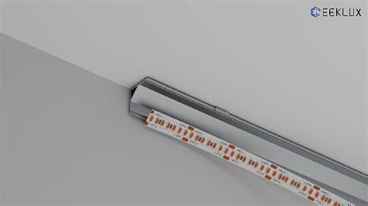 10 × LED-Eckprofil 2 m (insgesamt 20 m) Aluminiumprofile für LED-Streifen, LED-Profil in V-Form von 45°, max. LED-Streifen 10 mm - 15,8 x 15,8 mm (SL09, 10 x 2 m = 20 m)