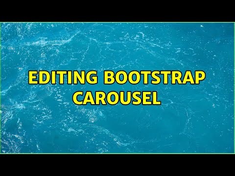 editing bootstrap carousel