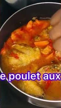 Recette de cuisses de Poulet aux poivrons rapide et délicieuse #bonnecuisine