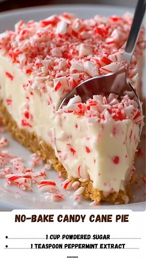4.8K views · 26 reactions | No-Bake Candy Cane Pie: The perfect...