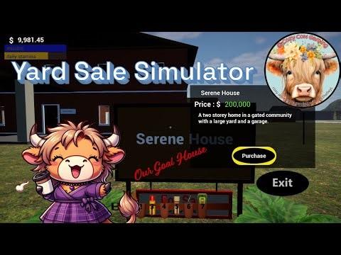 Yard Sale Sim with ‪@CozyCowGaming‬: Quest for $200K! Halfway there!