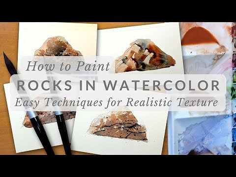 How to Paint Rocks in Watercolor - Easy Techniques for Realistic Texture