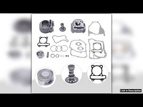 GY6 150cc 61mm Big Bore Engine Rebuild Kit with Cylinder Head Complete Overhaul Kit for Scooters AT