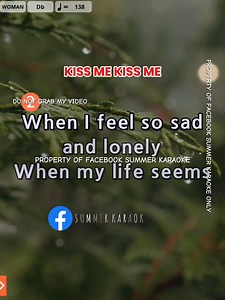 242K views · 5.6K reactions | Kiss Me Kiss Me Karakke Song with Lyrics #foryoupageシ #karaoke #karaokehits #karaokeversion #lovesongs | Summer Karaoke | Facebook