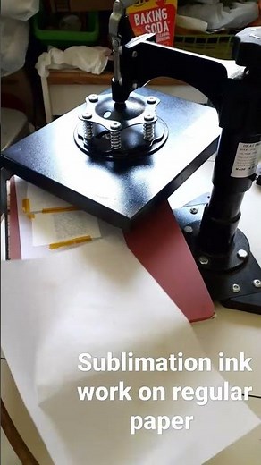 sublimation ink works on regular paper