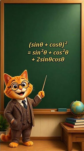 Find sinθ + cosθ Without Finding θ! #Shorts #Trigonometry#MathsTricks #ProfessorMeow #SchoolMaths