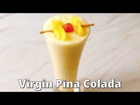 Virgin Pina Colada Mocktail Recipe | Pina Colada | Easy To Make Non-Alcoholic Beverage