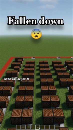 fallen down Minecraft nota bloğu #minecraft #ytdayibenionecikarnolur #tutorial #music #piano