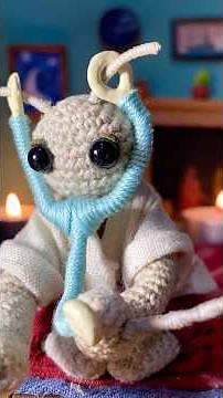 POV: beetle friend gives you a cranial nerve exam ASMR🥼#asmrroleplay #asmrsounds #crochet #comfort
