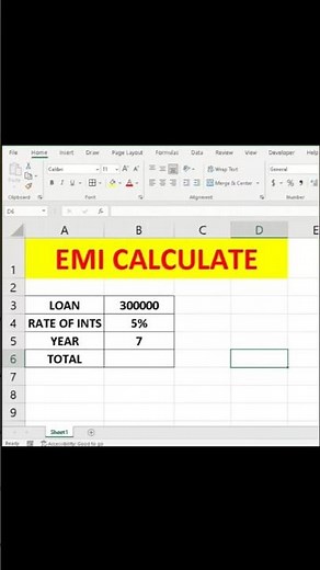 Use of PMT Function in Excel #excel #shortfeed #computer
