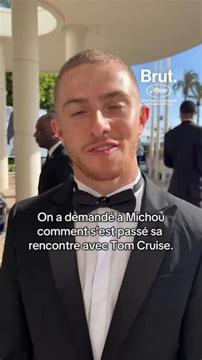 On a demandé à Michou comment s’est passé sa rencontre avec Tom Cruise… alors qu’il ne parle pas anglais. #cannes2025 | Brut