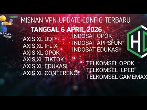 UPDATE CONFIG GRATIS TGL 6 APRIL 2026 || HTTP COSTUM || SSH VMESS TROJAN VLESS
