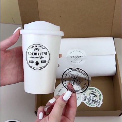 Custom Clear Logo Stickers: Die Cut, Waterproof, Transparent, Bulk Options - Etsy