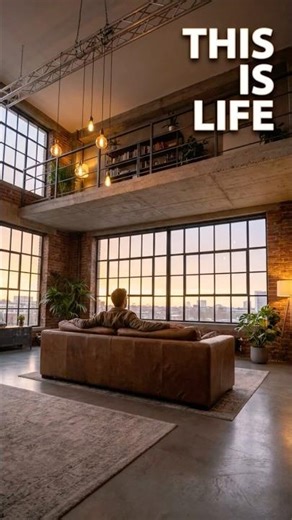 Industrial Loft Glow up #shorts #interiordesign