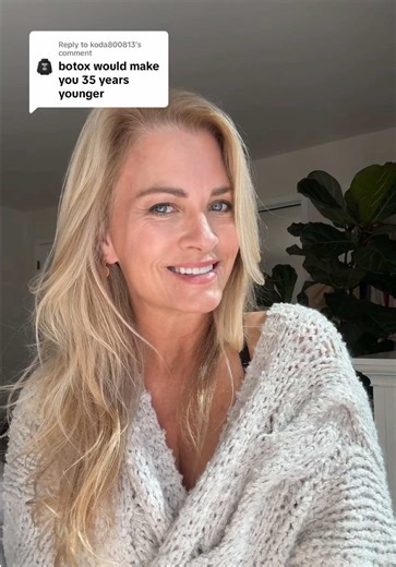 Replying to @koda800813 I’m 55 years old. Botox would not make me look 20, and even if it could, why would I want that? 🤍