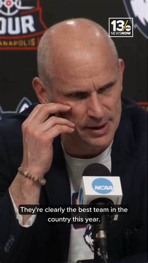 UConn Head Coach Dan Hurley reacts to loss in NCAA title game