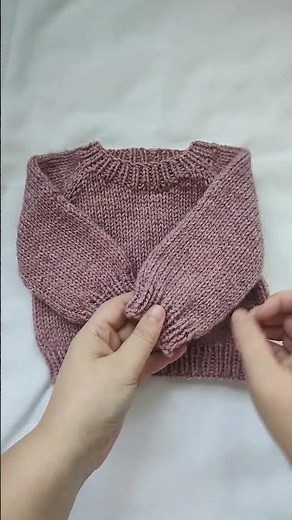 Perfect baby sweater. Seamless knitting top-down. Poppy Baby Pullover Knitting Pattern