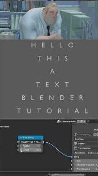 Daily tips and tricks how to animate text in geo nodes #blender #tutorial