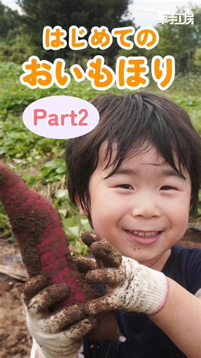 【3歳児】ついにお芋を発見！初めてのお芋掘り Part2🍠 #お芋掘り #3歳児 #子供の成長 #自然体験 #子育て #初めての体験 #子供用 #子供用軍手