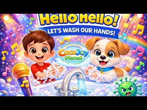 Hello Hello! Clean Hands Song 🧼 | Educational Song for Toddlers | Kids Songs #babylearning #kids